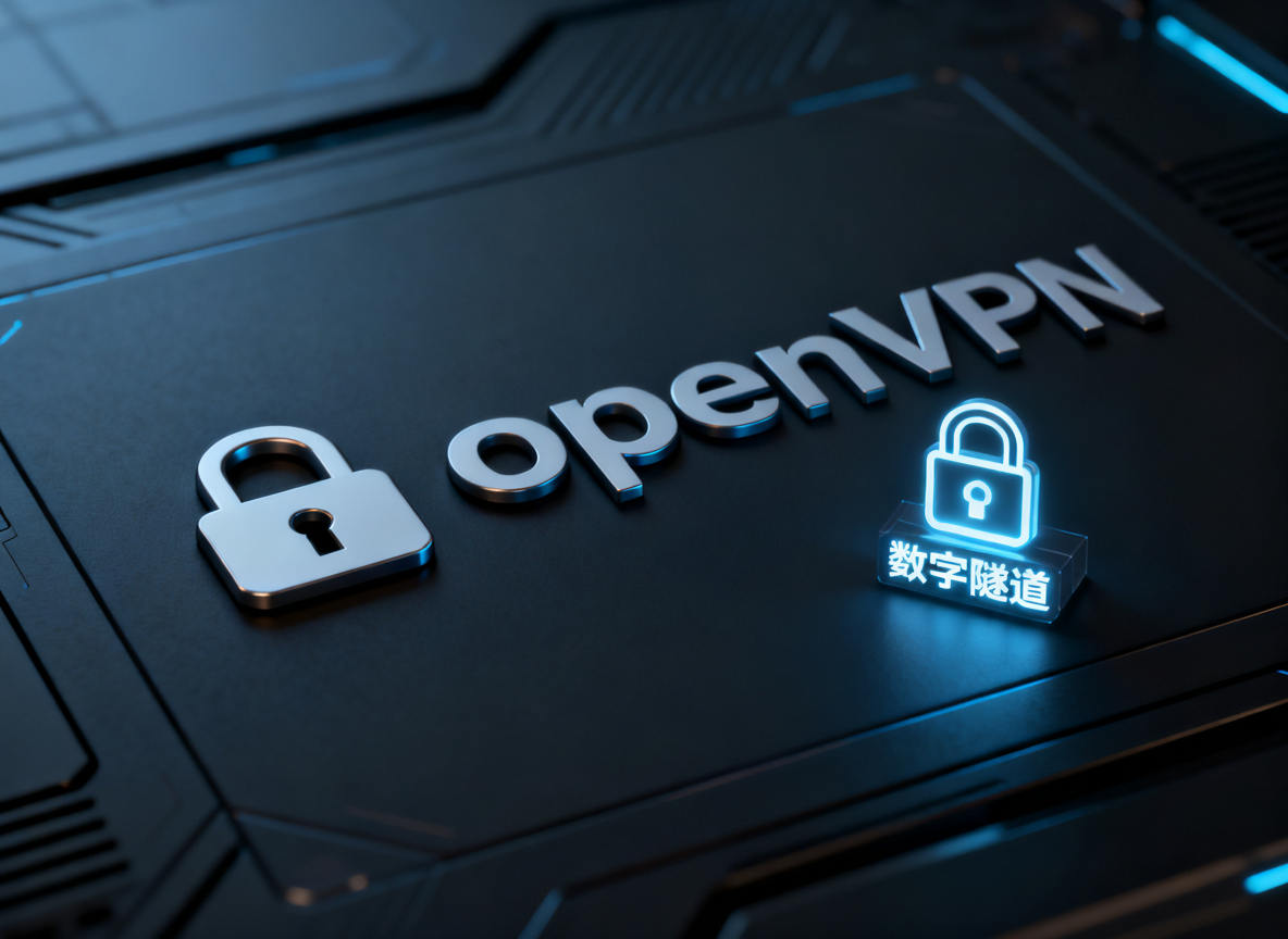 OpenVPN 的安全隧道徽标