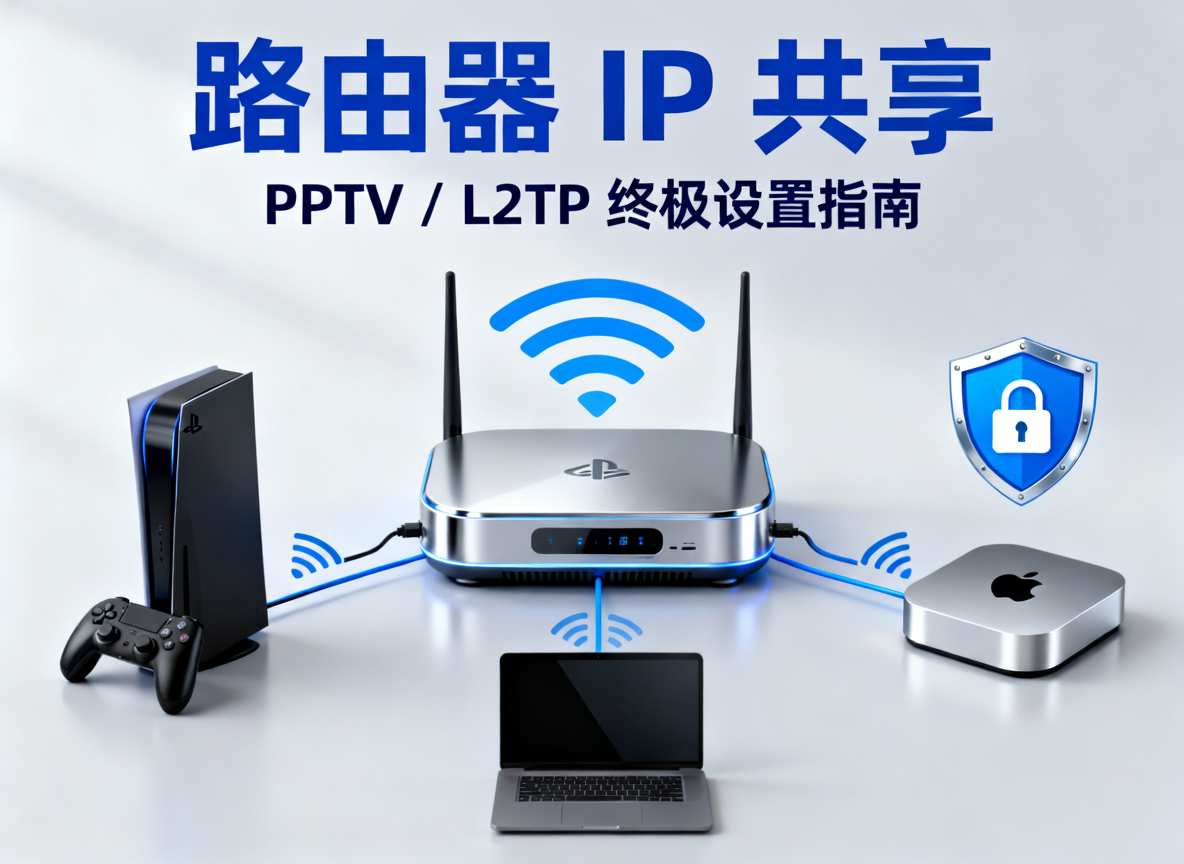 终极指南:如何在路由器上设置 PPTP/L2TP 共享 IP?